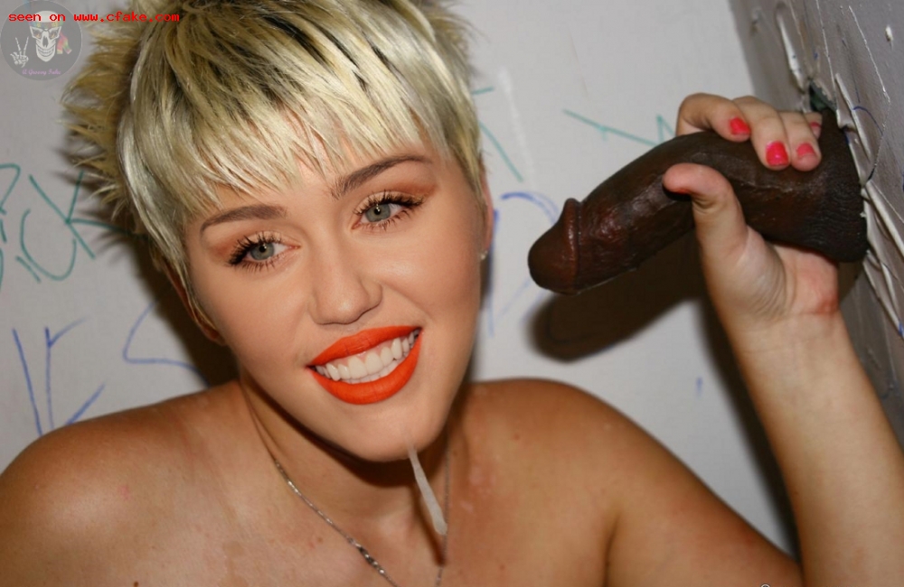 Miley Cyrus Fake Nude Blowjob.